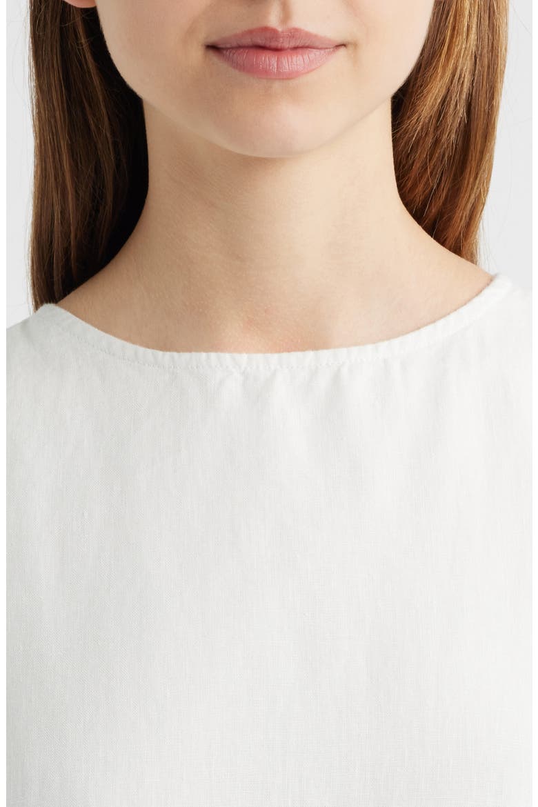 Linen Shift Minidress, Alternate, color, SALT
