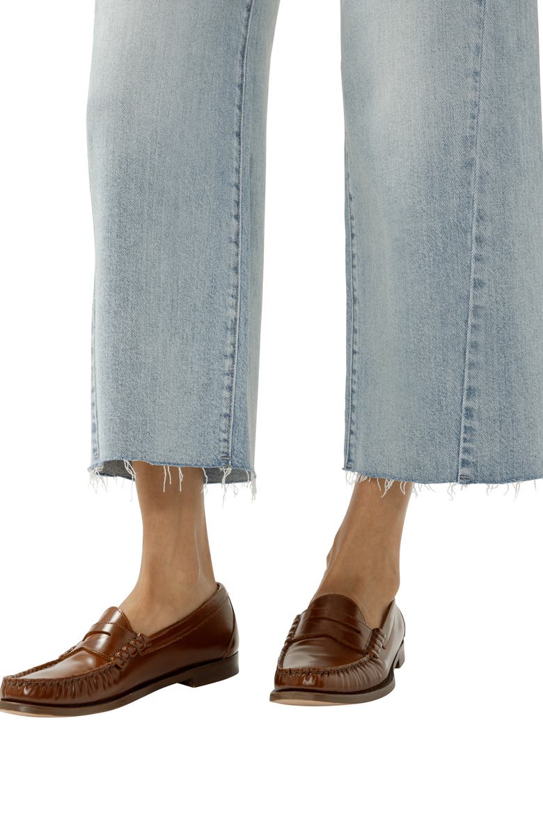 Silver Jeans Co. Suki Curvy Raw Hem Ankle Wide Leg Jeans, Alternate, color, West End