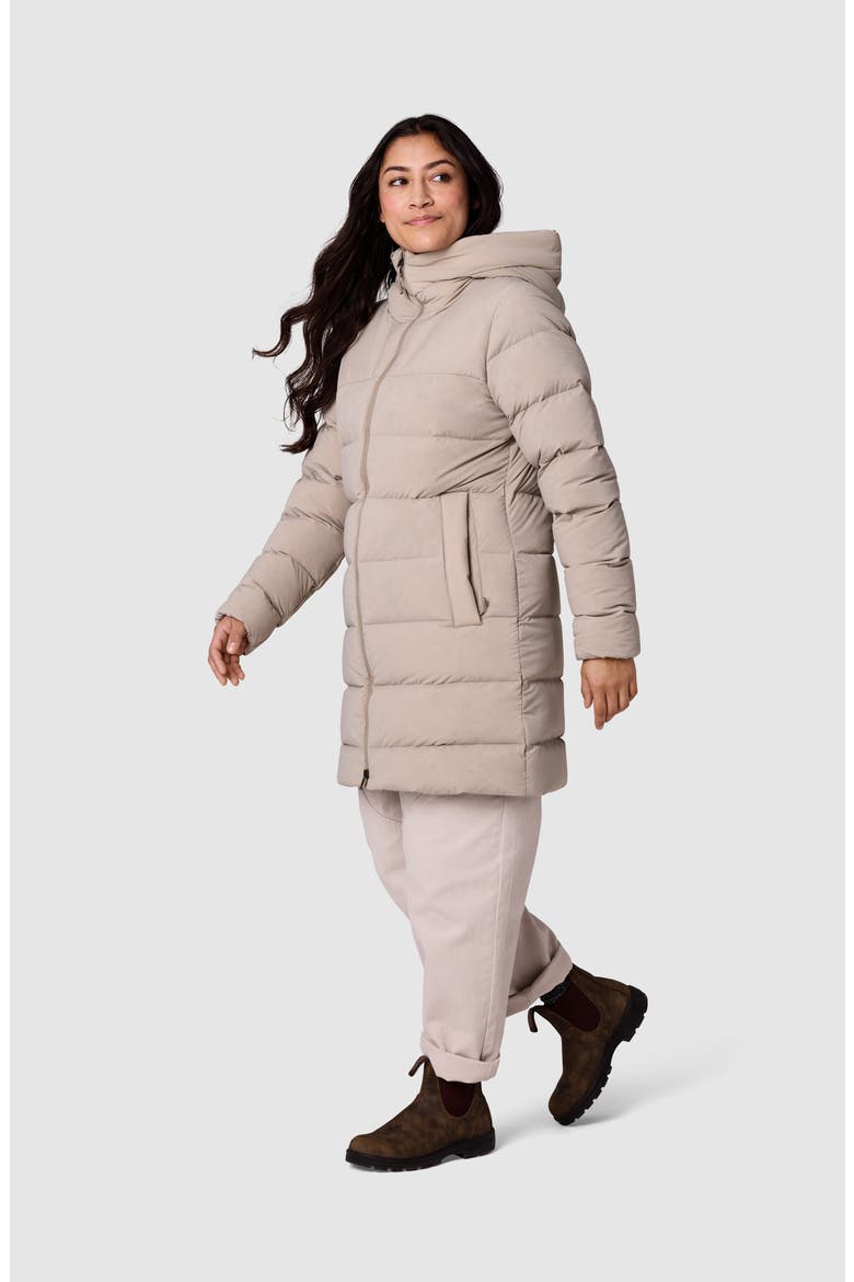 Highveil Stretch Down & Feather Fill Parka, Alternate, color, PRO KHAKI