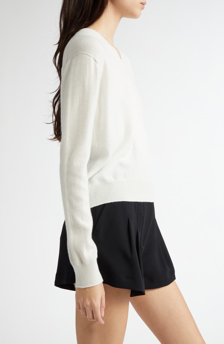 Johnstons of Elgin Classic Cashmere V-Neck Sweater, Alternate, color, 