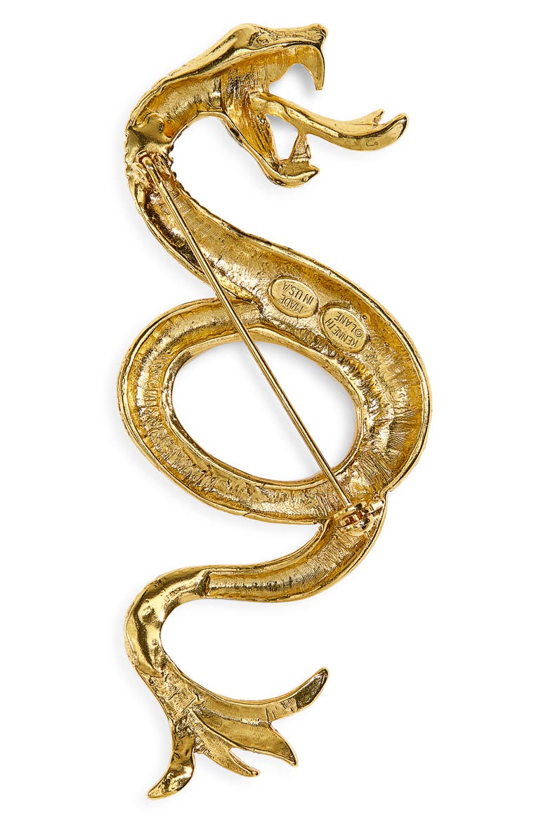 Snake Pin, Alternate, color, GOLD
