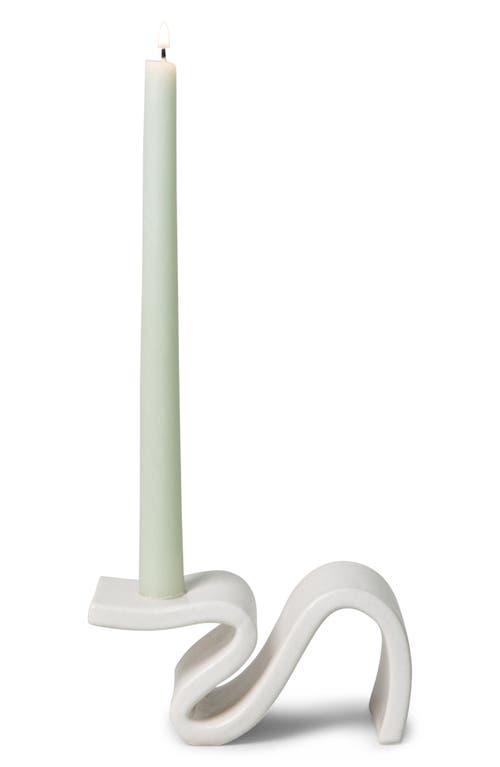 SIN Wei Ceramic Candle Holder in Cream 