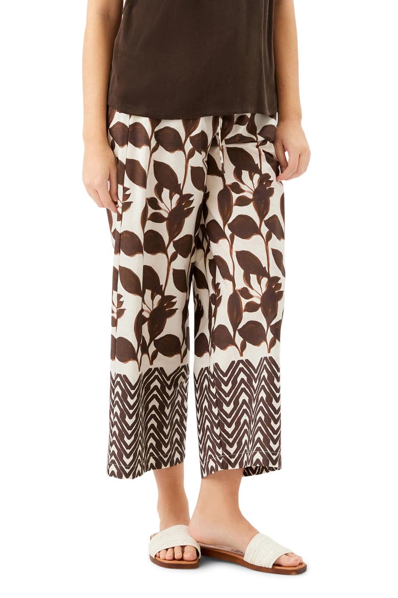 Cora Ankle Wide Leg Drawstring Pants, Alternate, color, PRINT