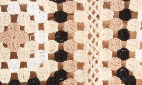 Daniel Rainn Openwork Granny Square Sweater Tank In Q092 Khaki