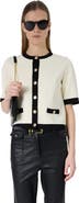 GERARD DAREL Laila Short Sleeve Round Neck Cardigan