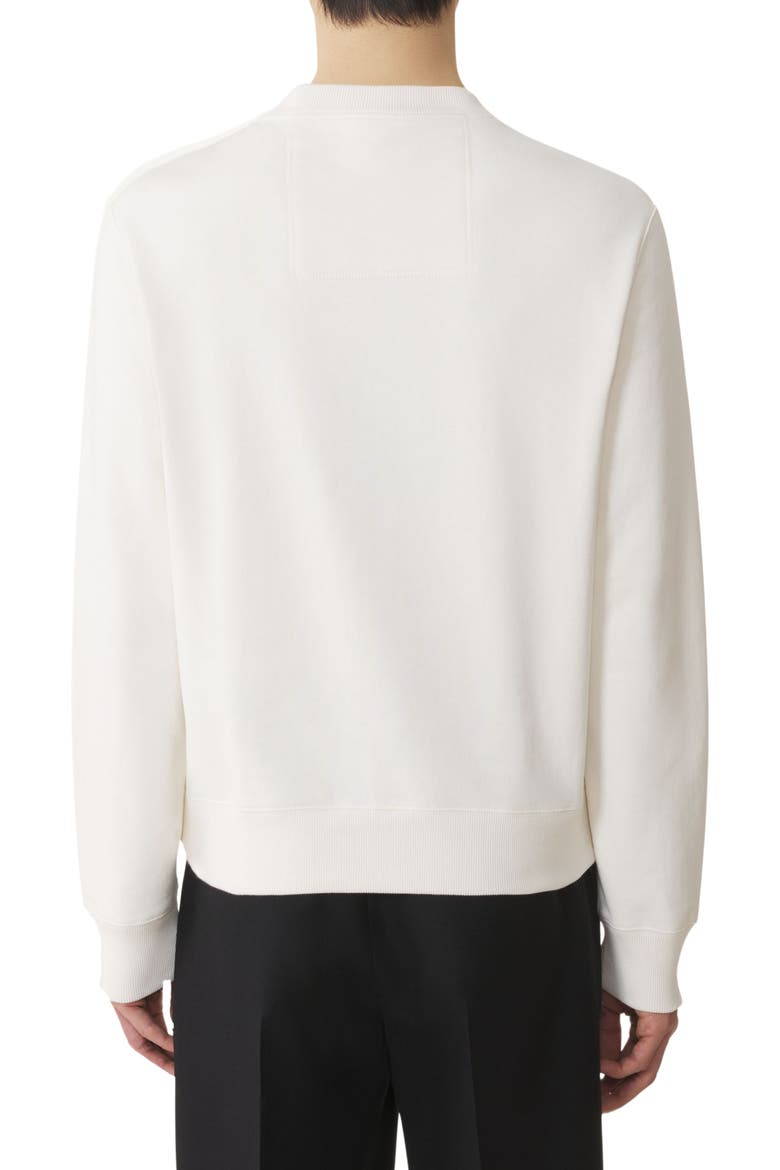 Embroidered Cotton Sweatshirt, Alternate, color, Cloth