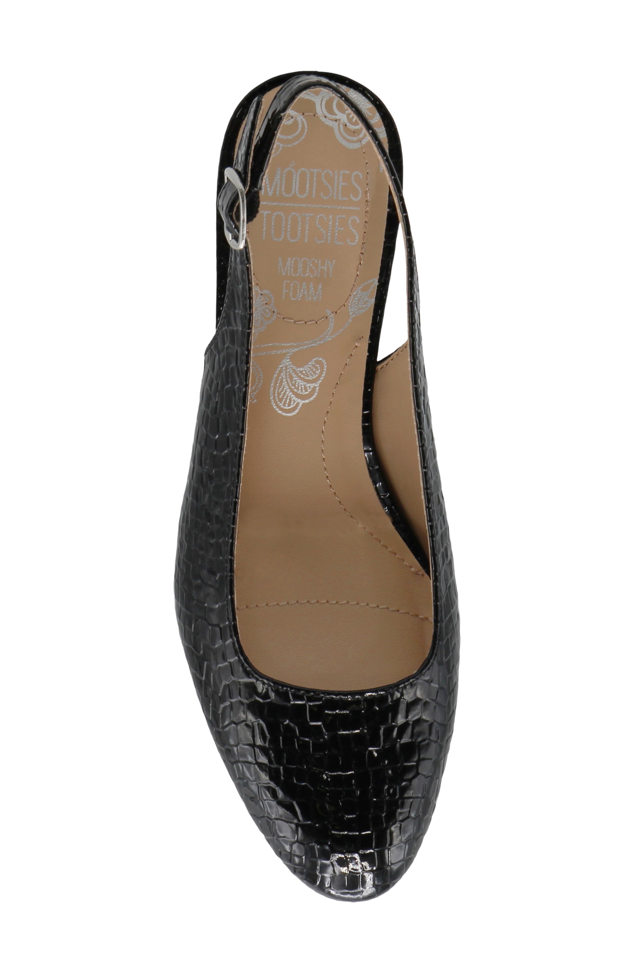 Kvell Faux Leather Slingback Pump, Alternate, color, BLACK CROC
