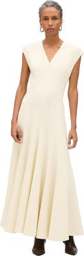 Another Tomorrow Double Face Cutout Dress