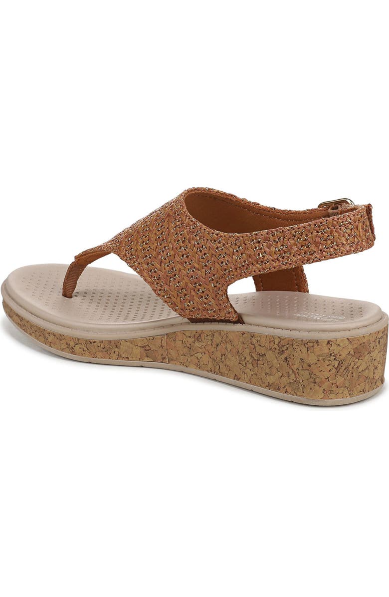 LifeStride Beachy Wedge Sandal, Alternate, color, Brown