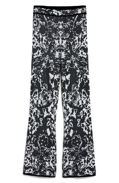Desigual Geo Print Straight Leg Pants In Multi