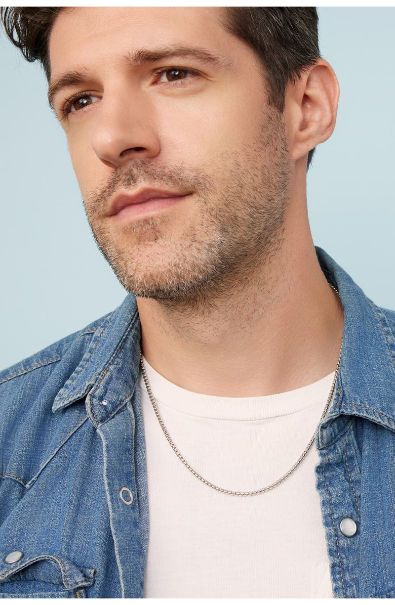 Oradina Men's Off The Grid Chain in Sterling Silver, Alternate, color, Silver