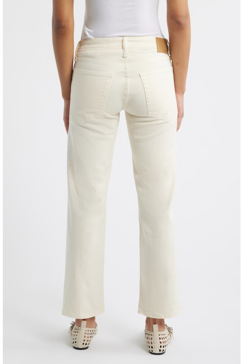 Harlow Low Rise Ankle Straight Leg Jeans, Alternate, color, ECRU