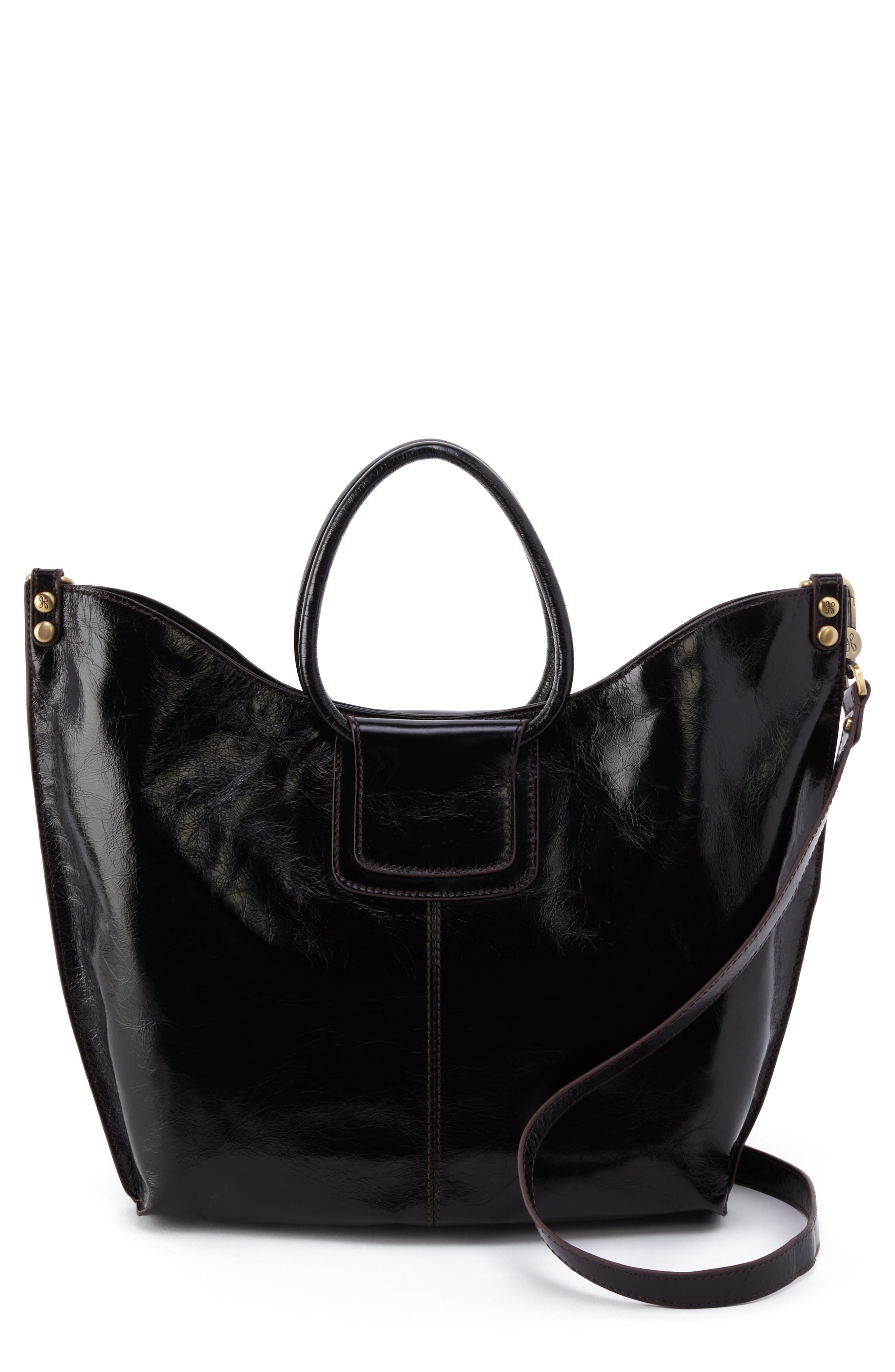 HOBO Sheila Crinkle Leather Tote, Main, color, 