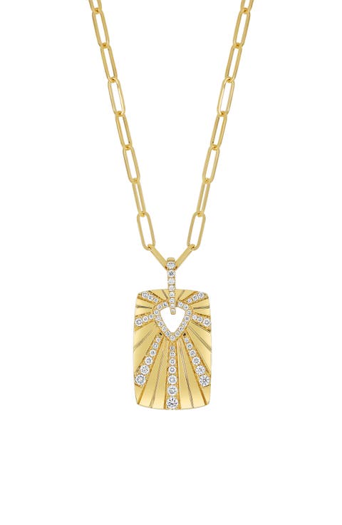 Kiera Diamond Medallion Pendant Necklace