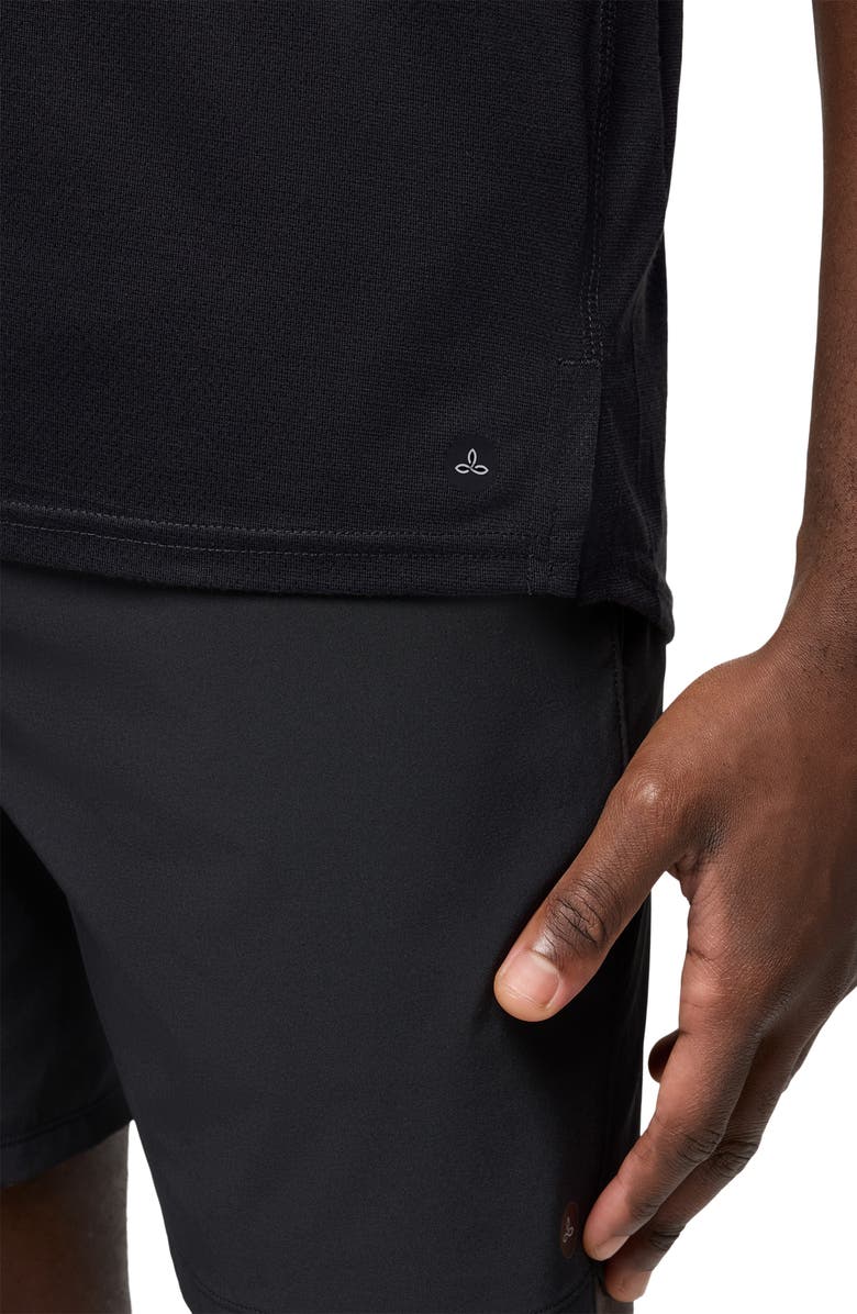 prAna Natural Flow Performance Short Sleeve T-Shirt, Alternate, color, Black