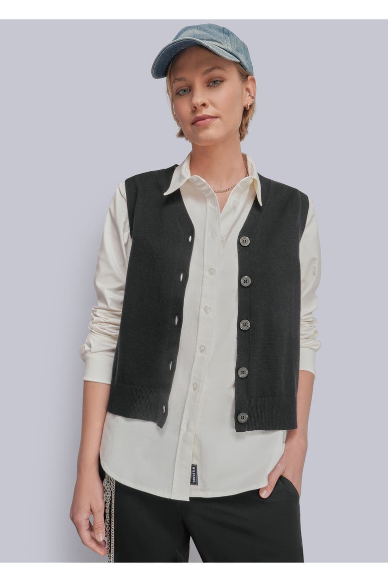The Everyday Sweater Vest, Main, color, BLACK
