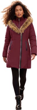 Roaman's Plus Size Double Layer Puffer Coat