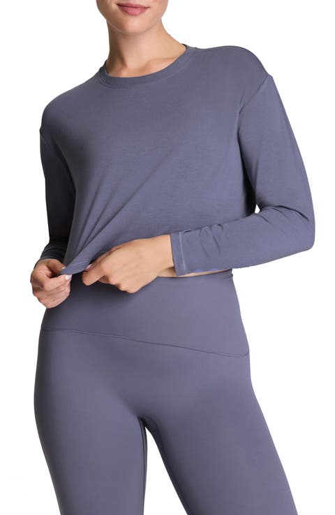 Outpace Crop Long Sleeve Top