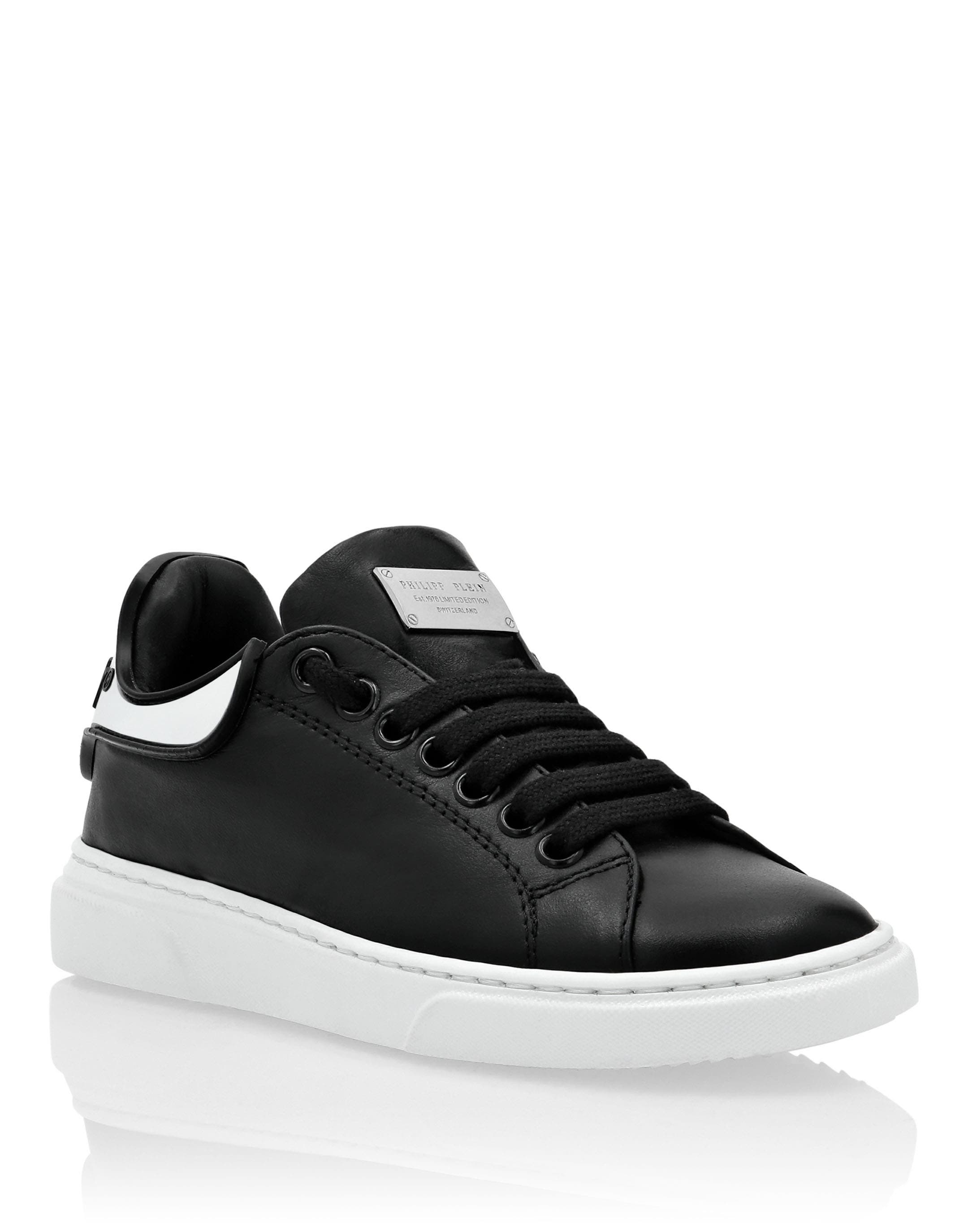 Leather Runner Big Bang Girl, Main, color, black/white