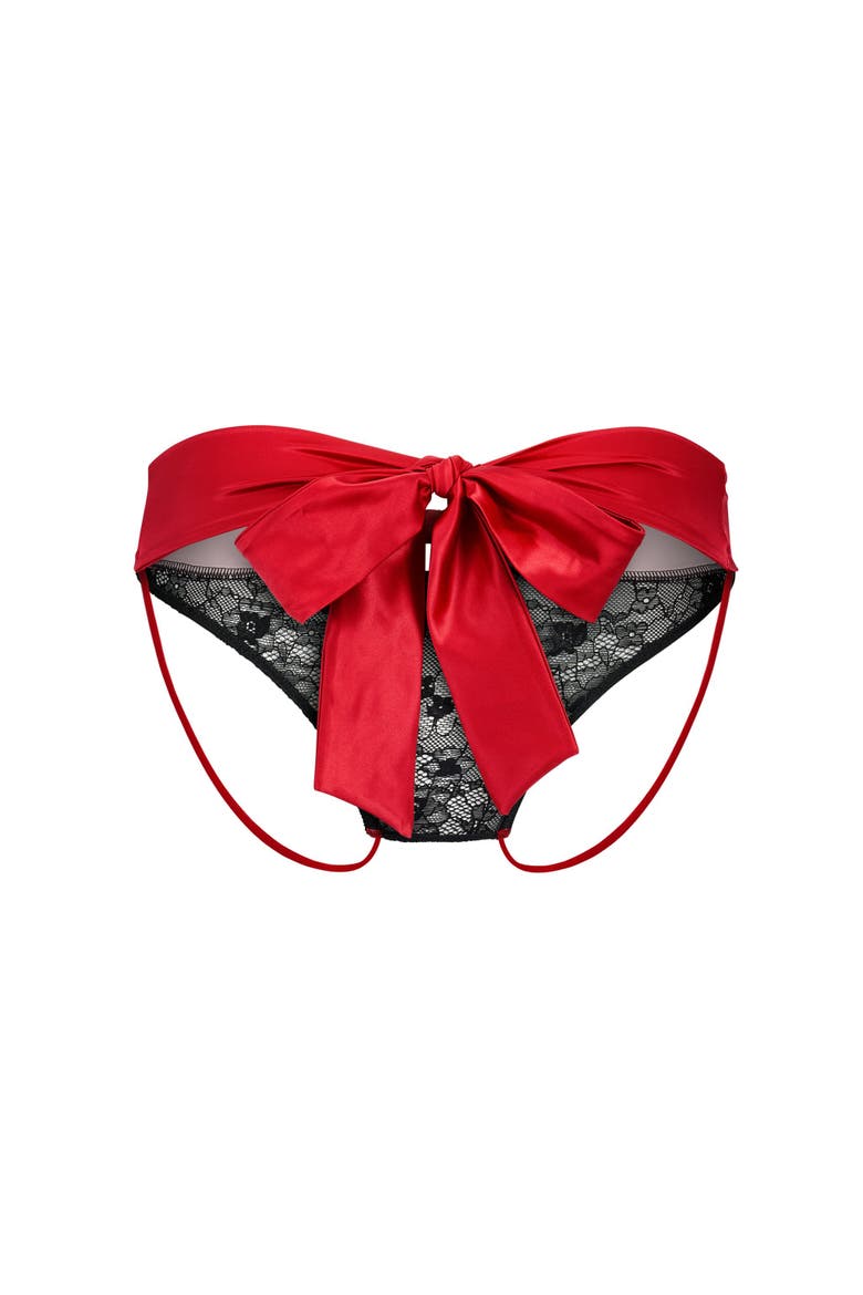 Amaya Cheeky Panties, Alternate, color, Dark red