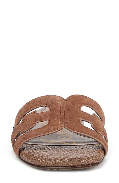 Shop Sam Edelman Bay Cutout Slide Sandal In Terra Toffee