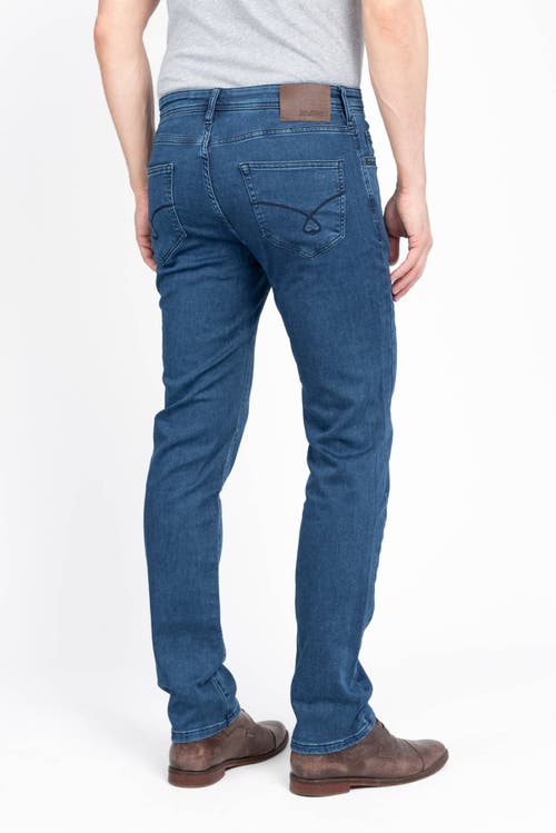 Jack Of Spades Jack Fit Five Pocket Jeans In Medium Blue