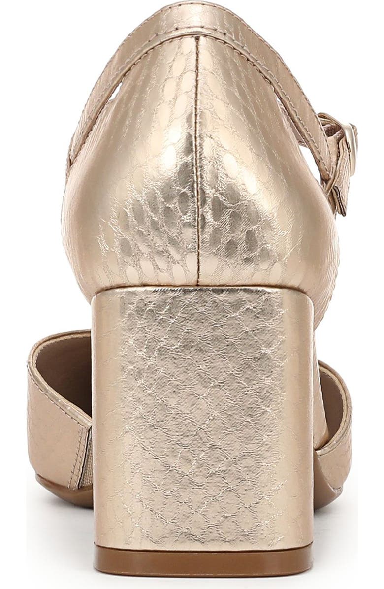 Naturalizer Yasmin Ankle Strap Dress Pump - WIde Width Available, Alternate, color, Champagne Faux Leather