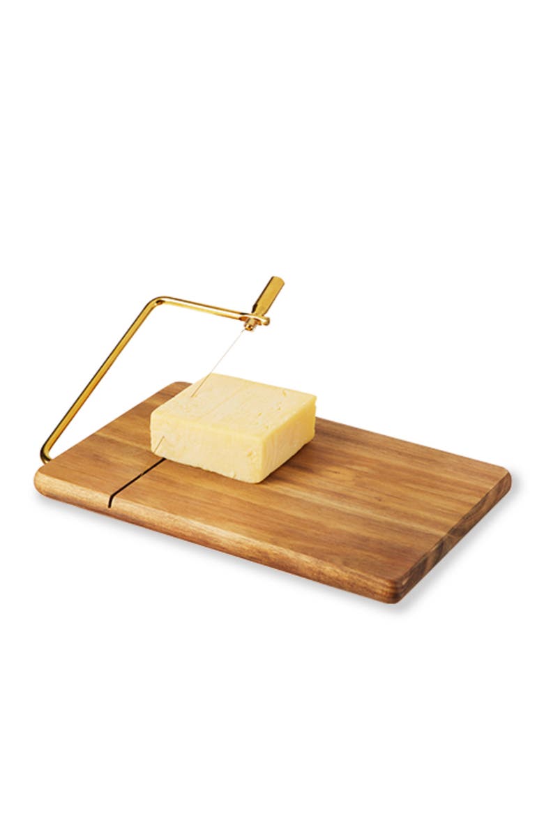 Acacia Wood Cheese Slicing Board, Main, color, Natural