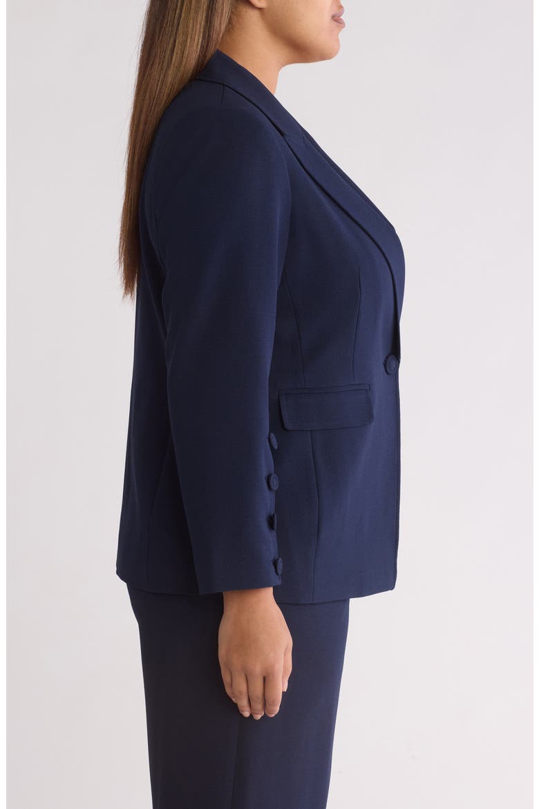 One-Button Blazer, Alternate, color, DEEP NAVY