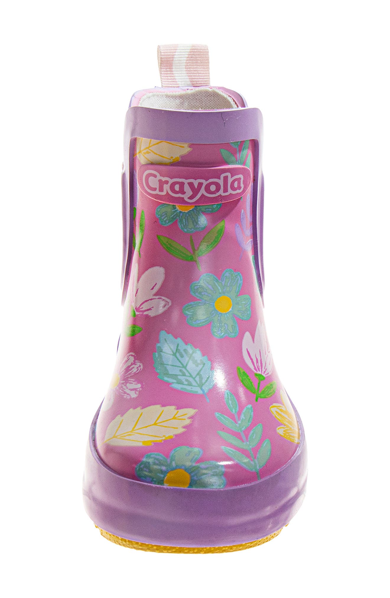Kids' Floral Rain Boot, Alternate, color, LILAC/PINK