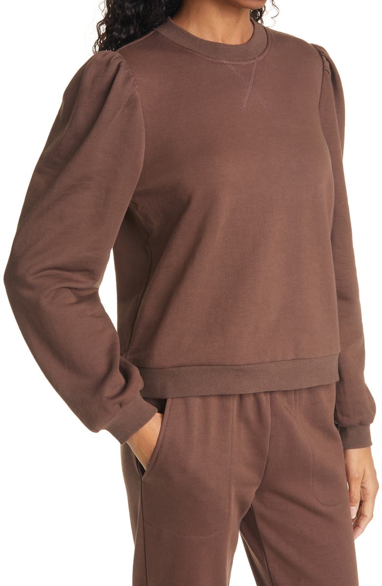 CAMI NYC Roberta Puff Sleeve Sweatshirt, Alternate, color,