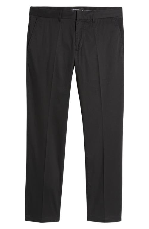 Nordstrom Slim Fit Coolmax® Flat Front Performance Chinos In Black
