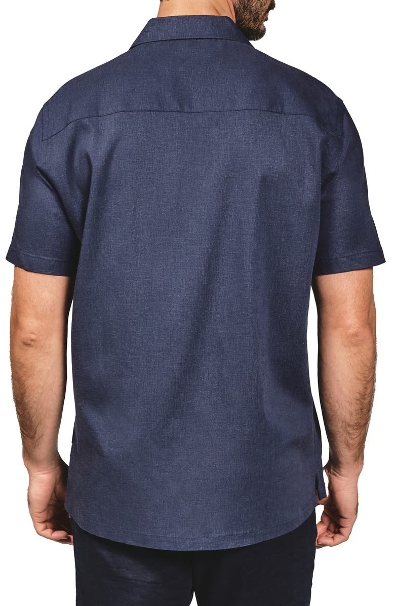 7 Diamonds Marco Floral Embroidered Camp Shirt, Alternate, color, 