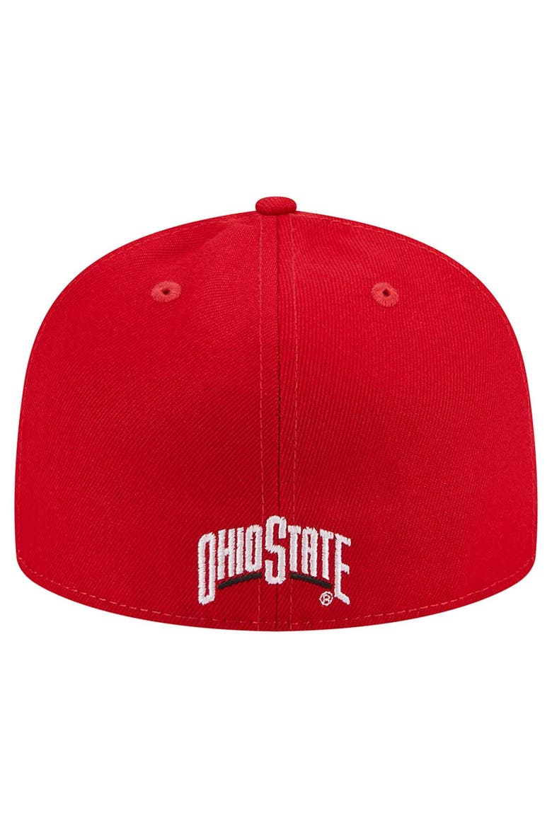 Men's New Era Scarlet Ohio State Buckeyes 59FIFTY Fitted Hat, Alternate, color, Scarlet