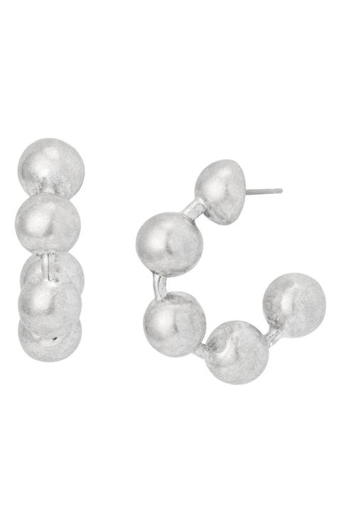 Ballchain Hoop Earrings