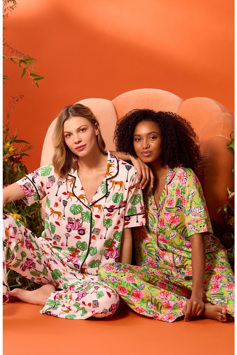 Printed Pajamas, Alternate, color, GREEN/ PRINT