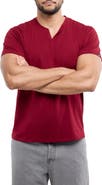 XRAY Split Neck T-Shirt