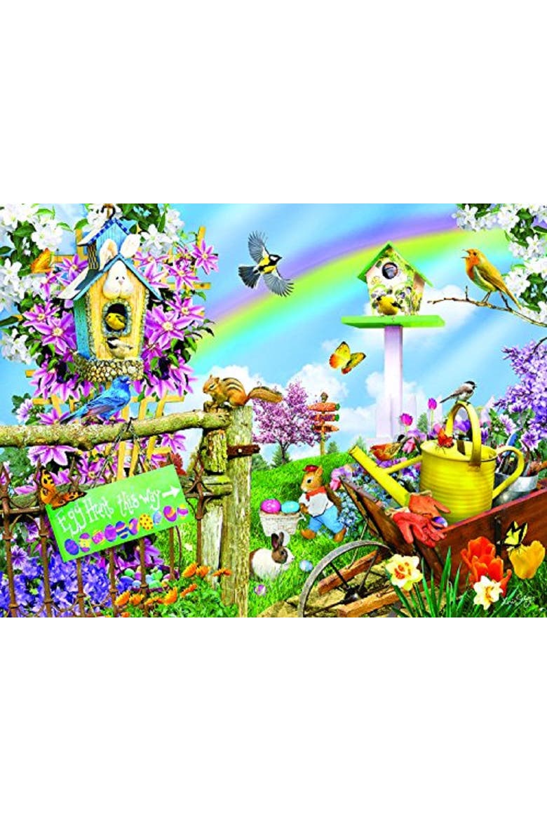Spring Egg Hunt 500 piece Jigsaw Puzzle for Adults, Alternate, color, Multicolor