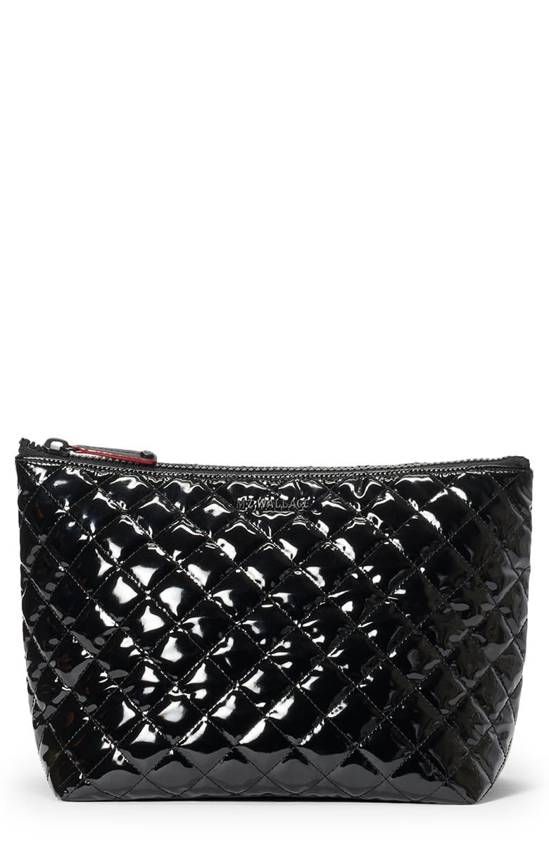 MZ Wallace Large Metro Quilted Cosmetics Case, Main, color, 