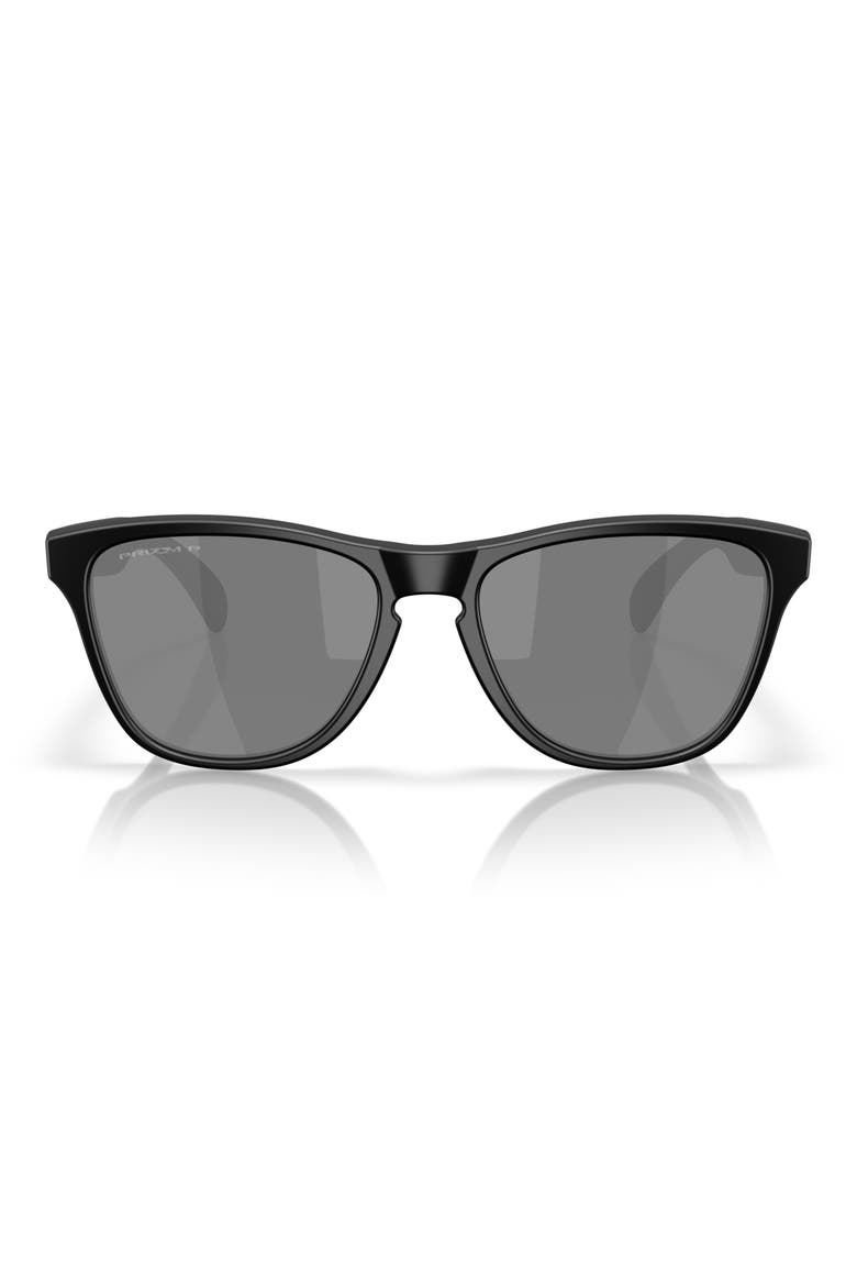 53mm Prizm™ Polarized Round Sunglasses, Main, color, MATTE BLACK / POLAR