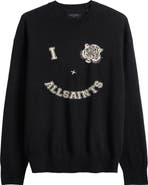 AllSaints Grinner Wool Blend Crewneck Sweater