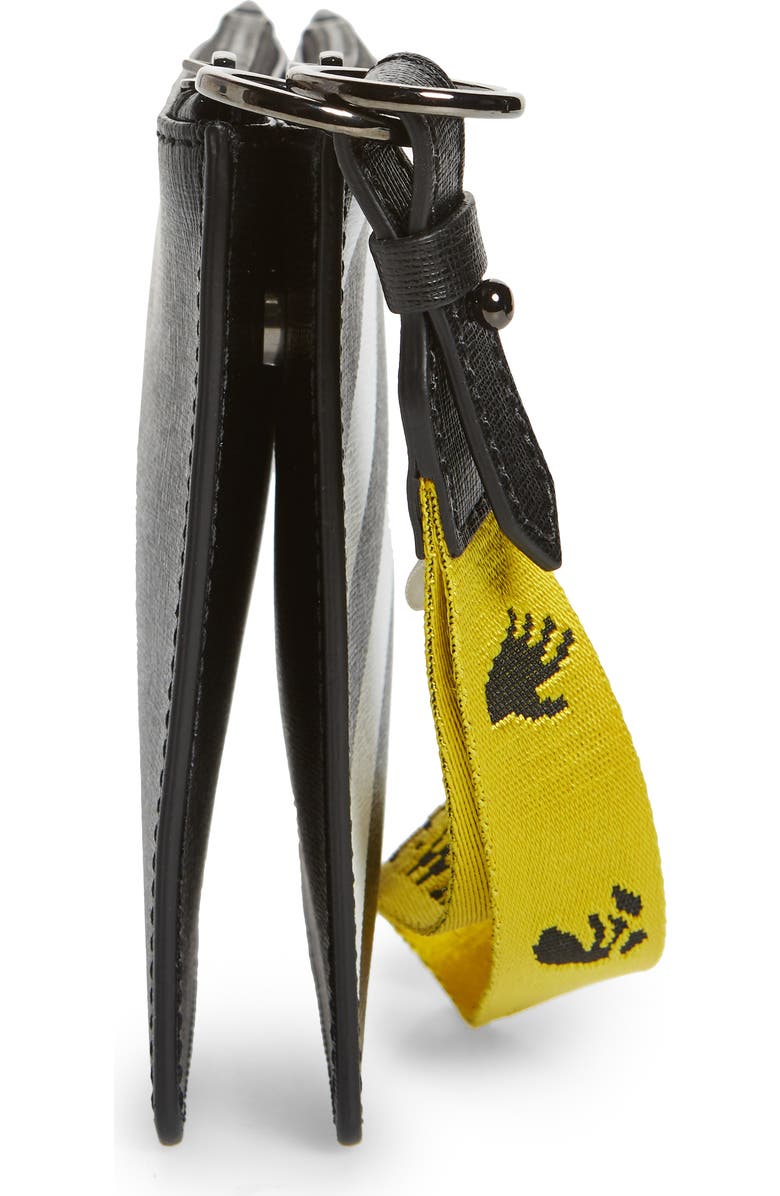 Off-White Diagonal Set of 2 Leather Pouches, Alternate, color,