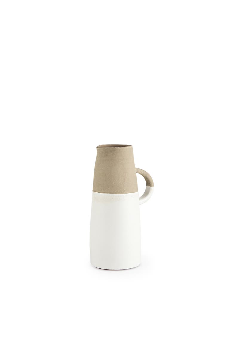 Garand  Two-Toned Ceramic Jug, Main, color, White