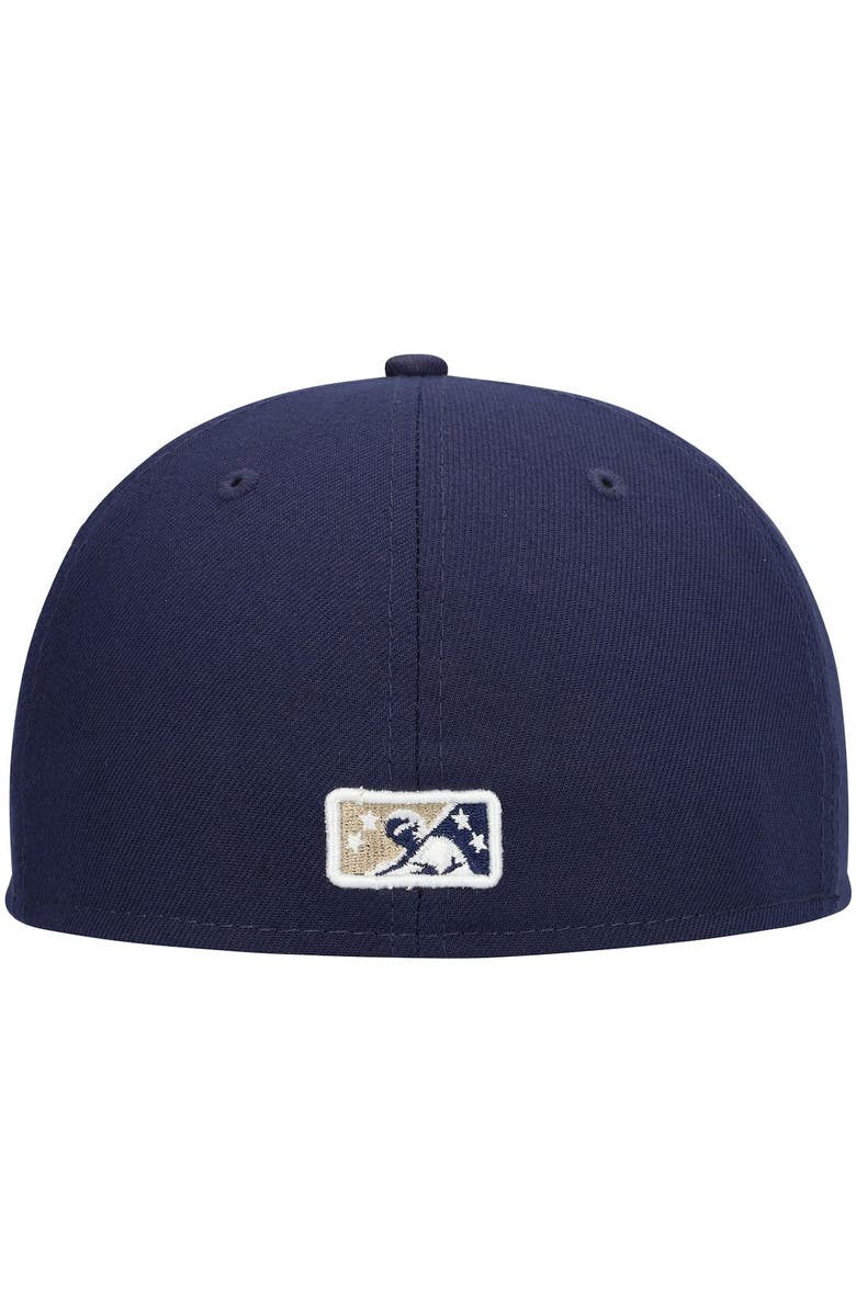 New Era Men's New Era Navy Tri-City Dust Devils Authentic Collection Team Home 59FIFTY Fitted Hat, Alternate, color, Navy
