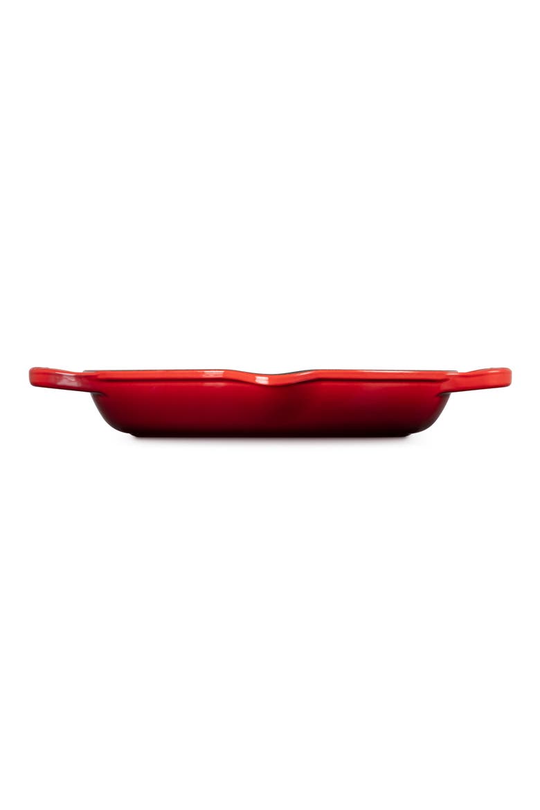 Signature Deep Round Enamel Cast Iron Grill Pan, Alternate, color, CERISE