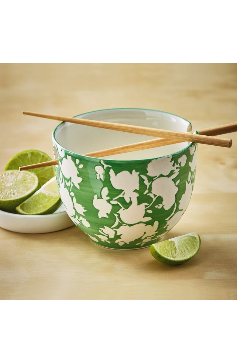 tag Eden Noodle Bowl S/2 Sage Stoneware Everyday, Alternate, color, Green