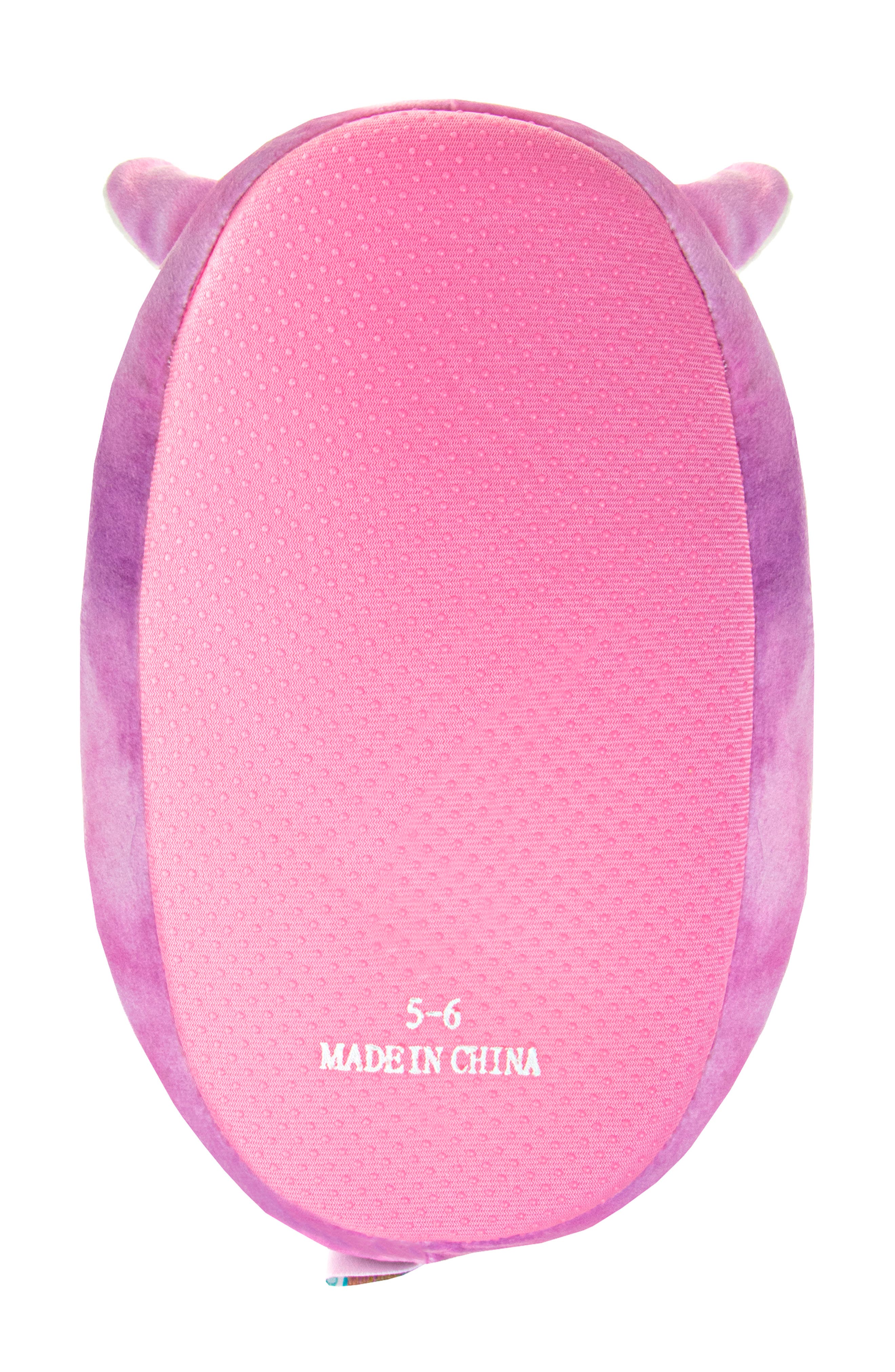 JOSMO x Squishmallows Lola The Unicorn Slipper, Alternate, color, 