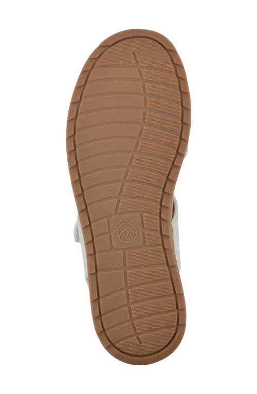 Cliffs By White Mountain Gelato Wedge Sandal In White Leather