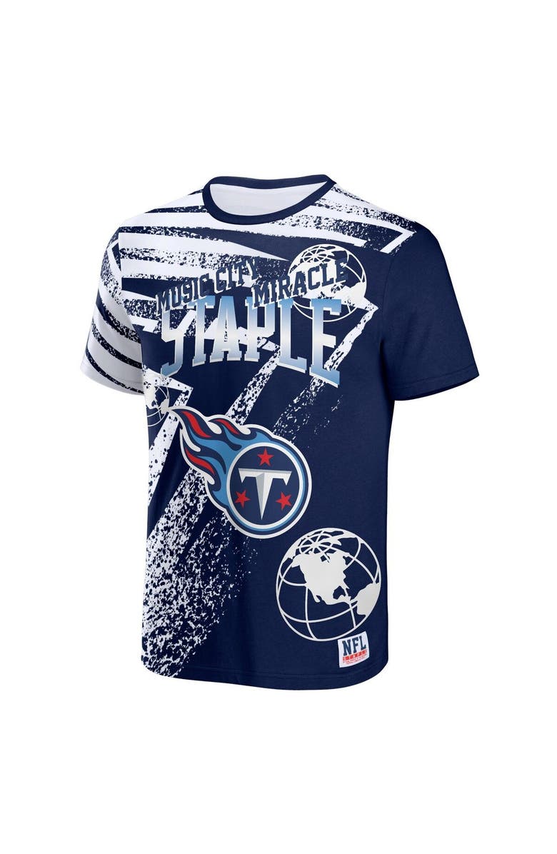 STAPLE Men's NFL x Staple Navy Tennessee Titans All Over Print T-Shirt, Alternate, color, 