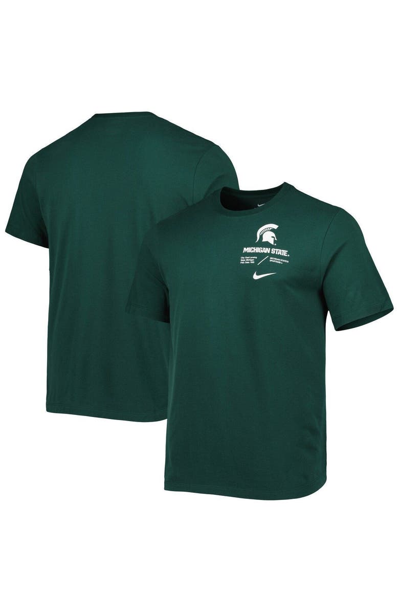 Nike Men's Nike Green Michigan State Spartans Team Practice Performance T-Shirt, Alternate, color, Green